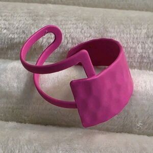 Pink Metal Coated ring Adjustable